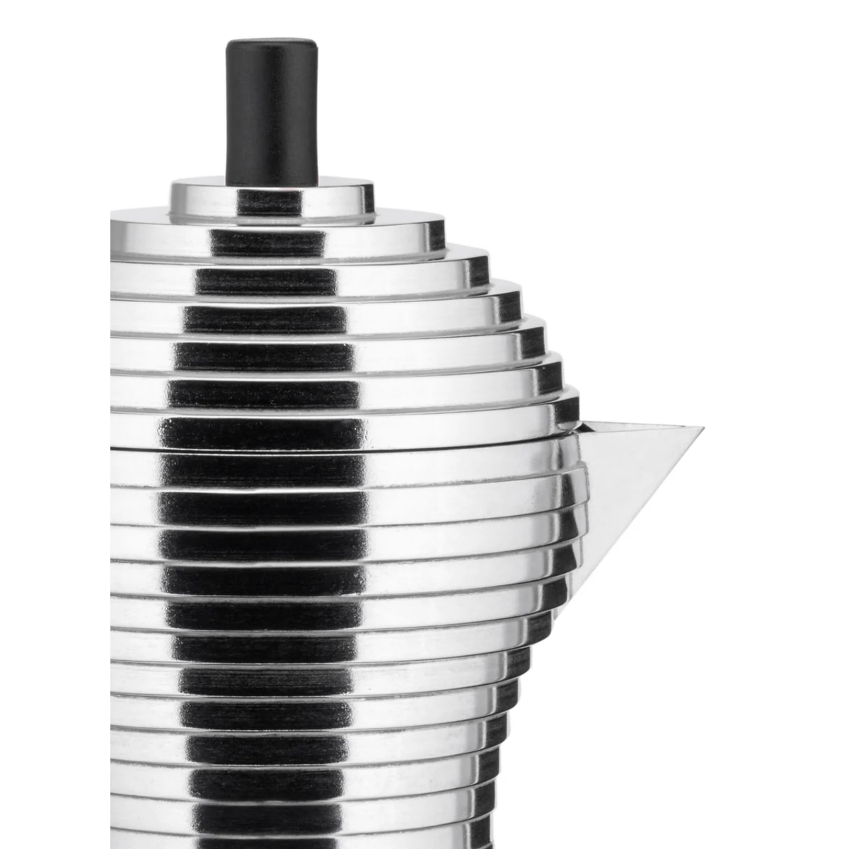 Cafetière italienne Pulcina Alessi 3 tasses en aluminium poli