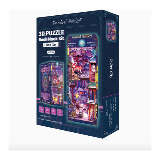 Book Nook 3D – Cyber City – Hands Craft - Boutique Ømm