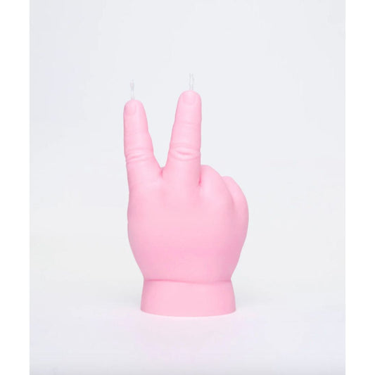 Bougie Candlehand Peace Baby – Rose - Boutique Ømm