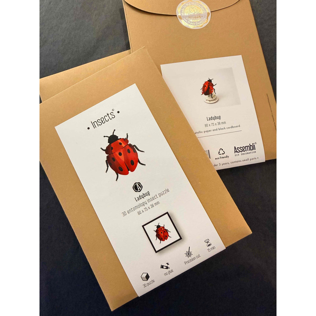 Coccinelle en Papier 3D à Monter – Assembli - Boutique Ømm