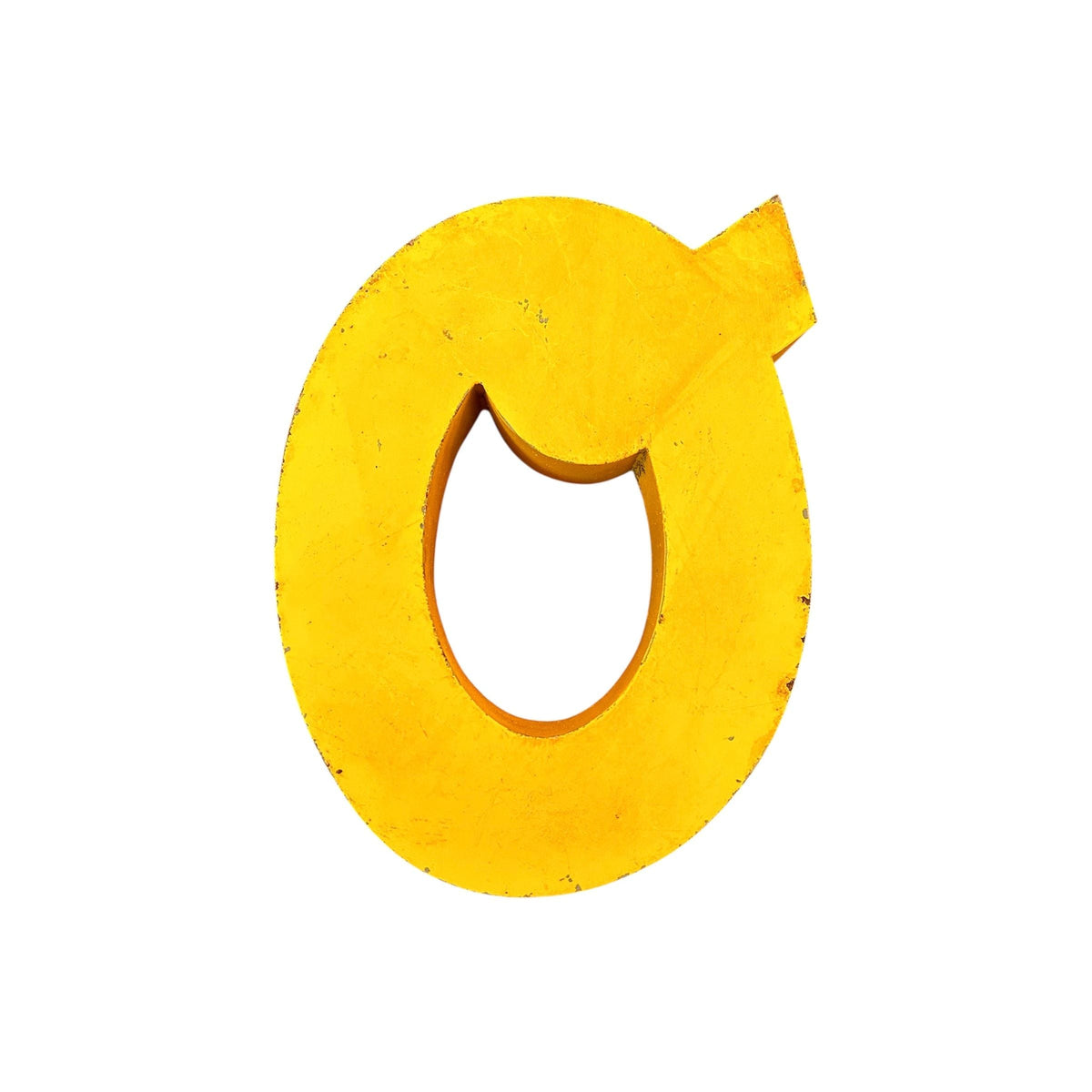 Lettre d’Enseigne Vintage “O” – Jaune Soleil - Boutique Ømm