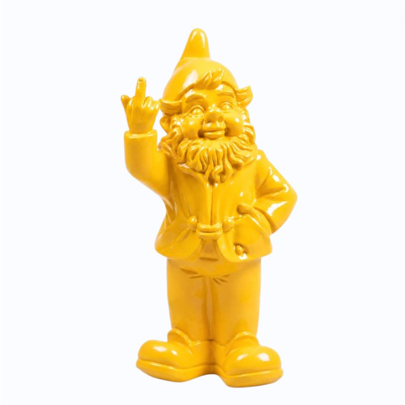 Nain F*ck You jaune 32 cm – Stevens Deco - Boutique Ømm