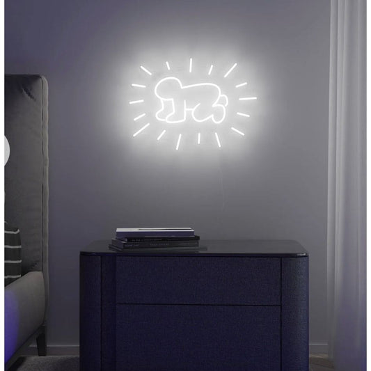 Néon mural Radiant Baby – Keith Haring x Yellow Pop - Boutique Ømm