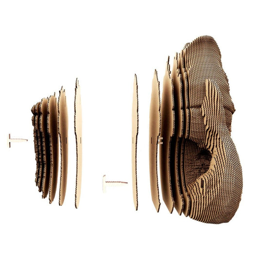 Puzzle 3D en carton "Vase Fish" – Sculpture à assembler Cartonic - Boutique Ømm