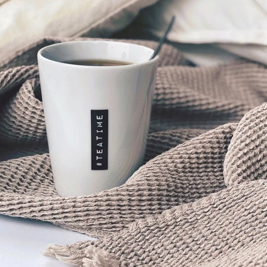 Tasse “TEATIME” – Goldscherben – Porcelaine 280 ml - Boutique Ømm