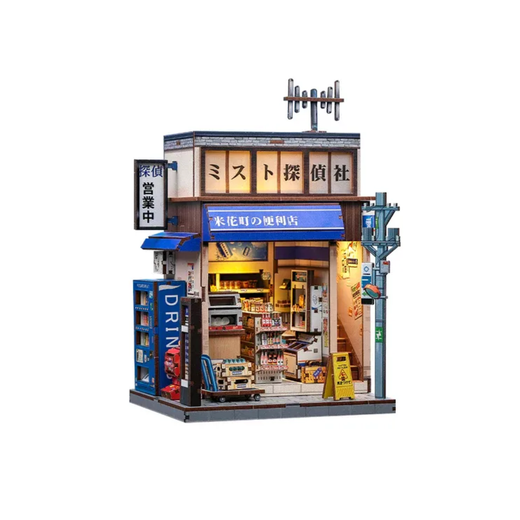 Maison miniature 3D Beika-cho Grocery Store Cutebee avec éclairage LED