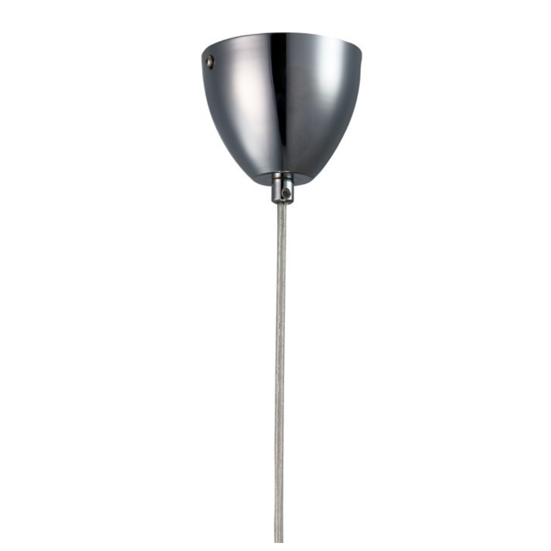Suspension Globo en verre effet miroir fumé au design organique avec ampoule visible