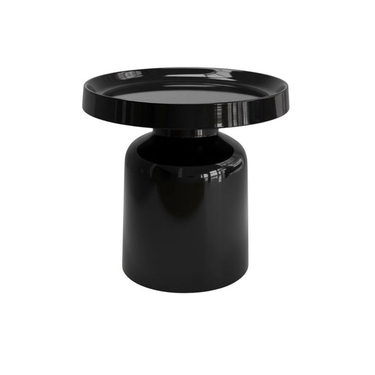 Table d’appoint PION Housevitamin en métal noir Ø43 × 42 cm