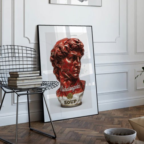 Affiche "Michelangelo’s Soup" – 30x40 cm - Boutique Ømm