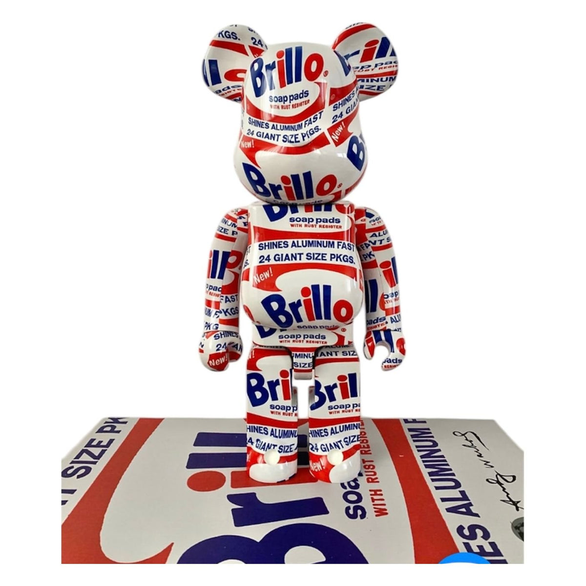 Be@rbrick 1000% Andy Warhol Brillo – Figurine Pop Art Collector - Boutique Ømm