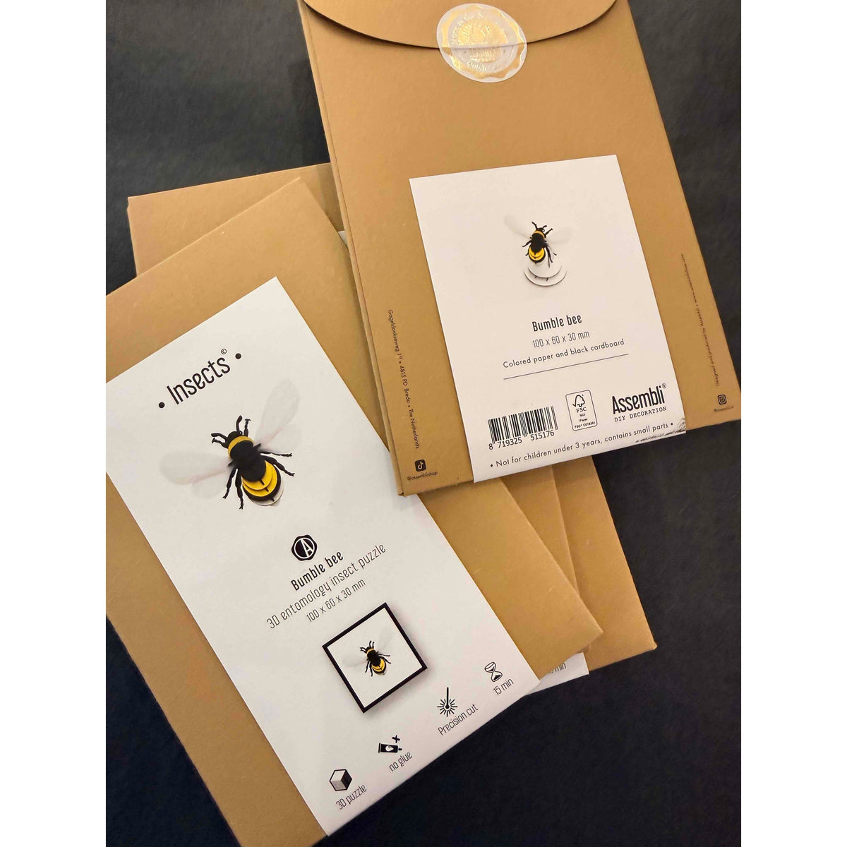 Bourdon en Papier 3D à Monter – Assembli - Boutique Ømm