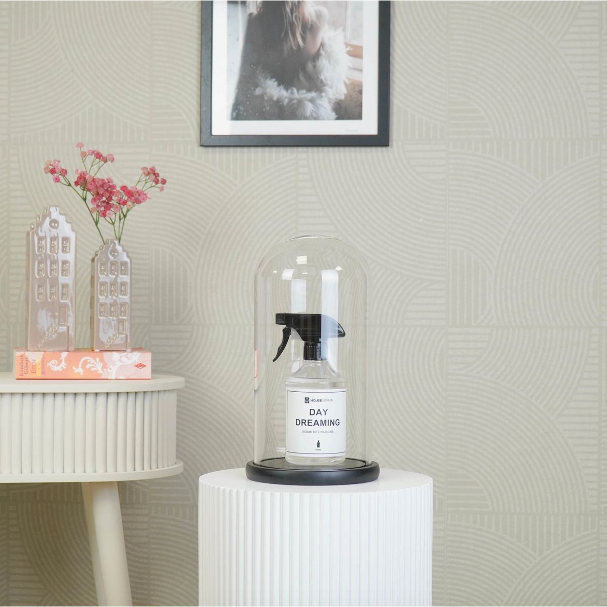 Cloche décorative verre & bois 32 cm – Housevitamin - Boutique Ømm