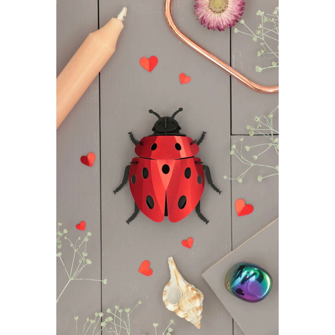 Coccinelle en Papier 3D à Monter – Assembli - Boutique Ømm