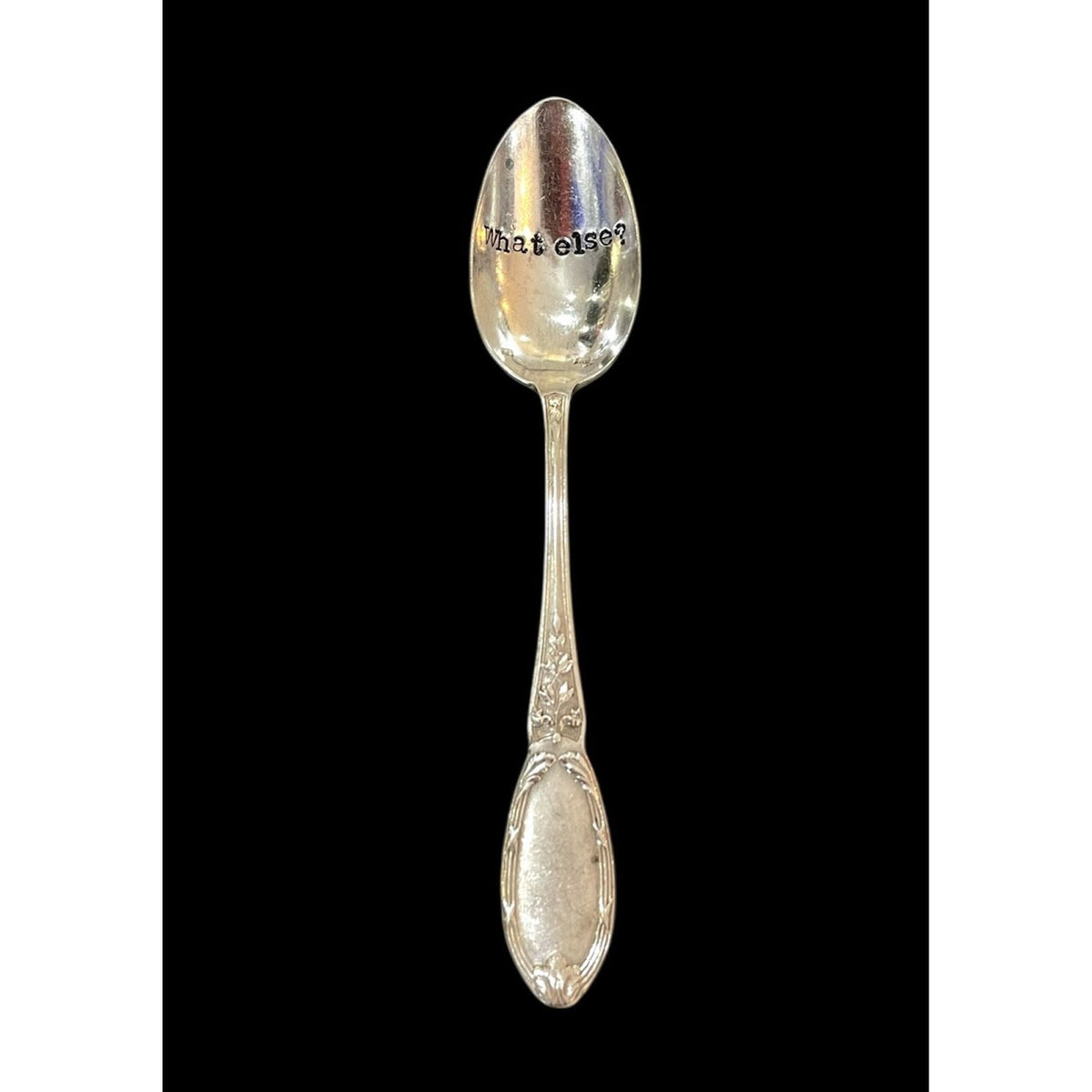 Cuillère vintage gravée – "what else?" - Boutique Ømm