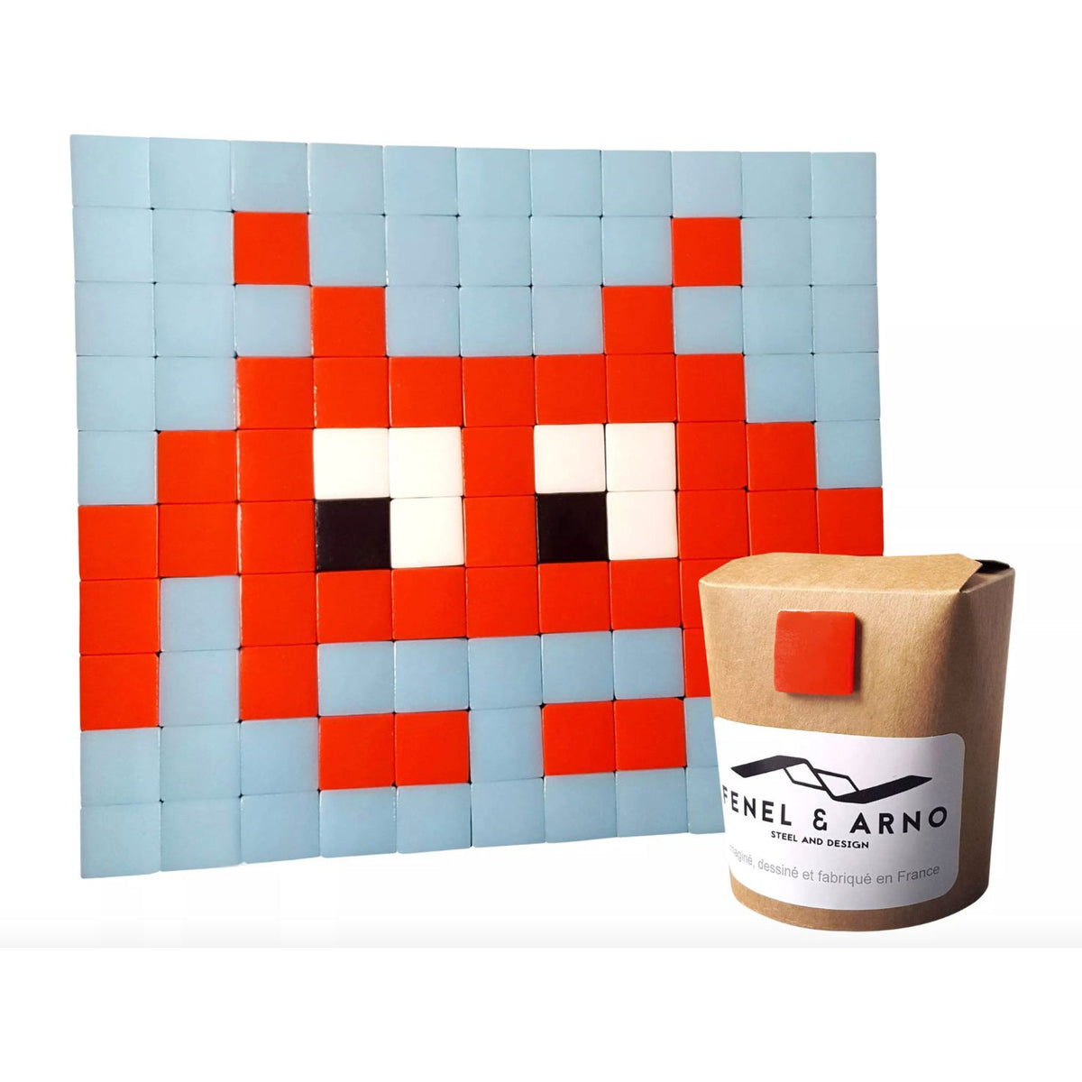 Mosaïque Space Invader – Tableau Design par Fenel & Arno - Boutique Ømm