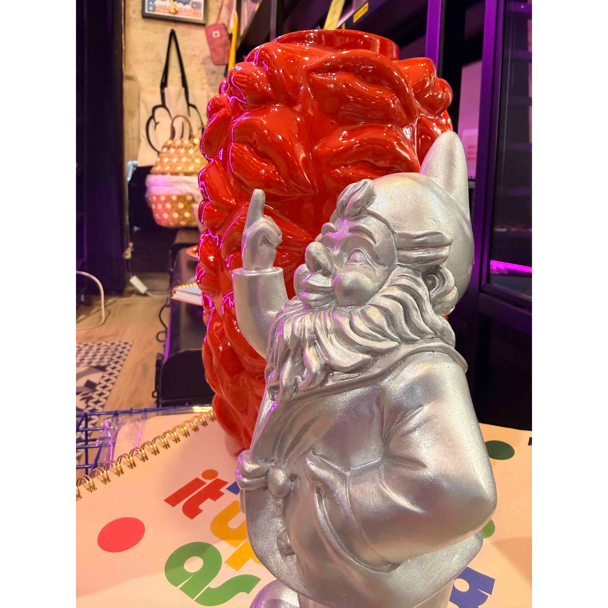 Nain F*ck You argent 20 cm – Stevens Deco - Boutique Ømm