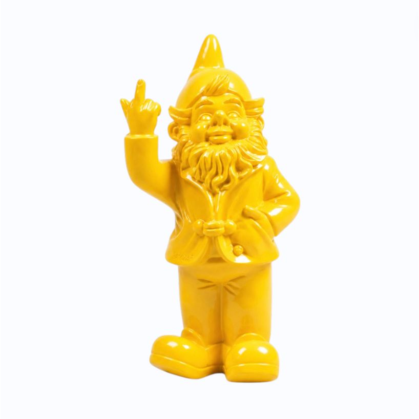 Nain F*ck You jaune 20 cm – Stevens Deco - Boutique Ømm