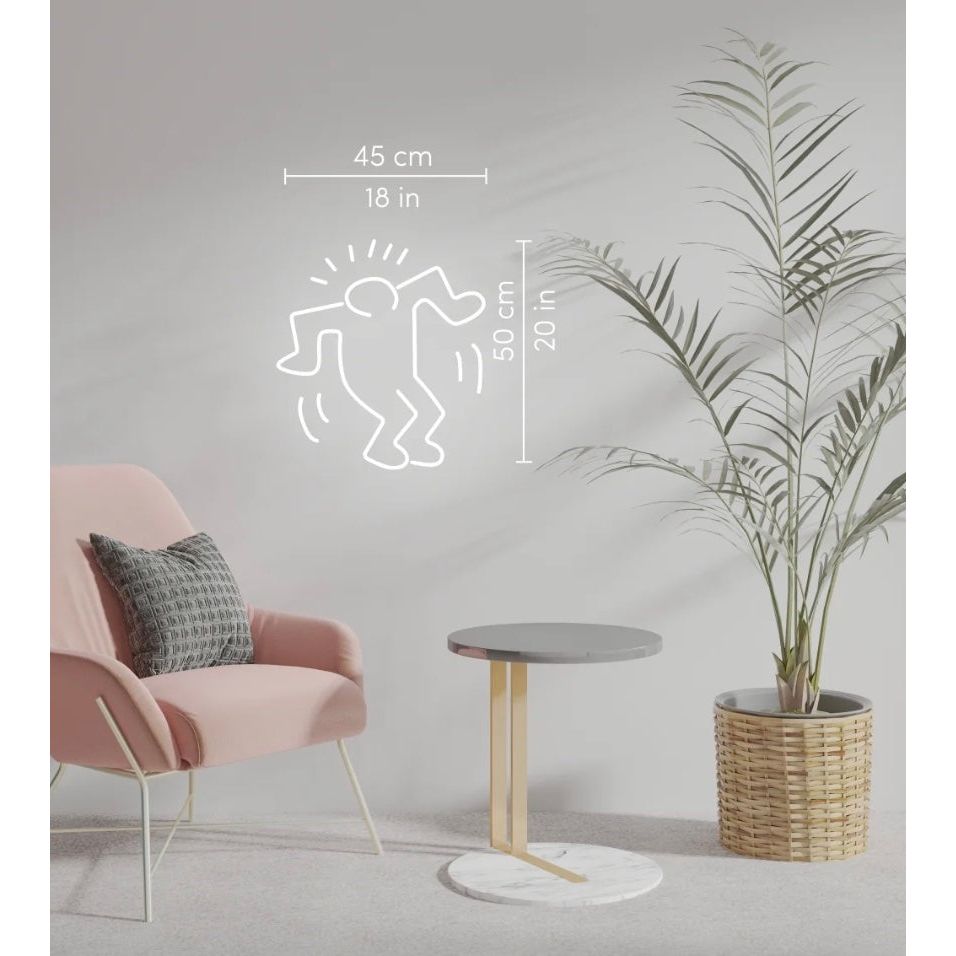 Néon Dancing Man – Keith Haring x Yellow Pop - Boutique Ømm