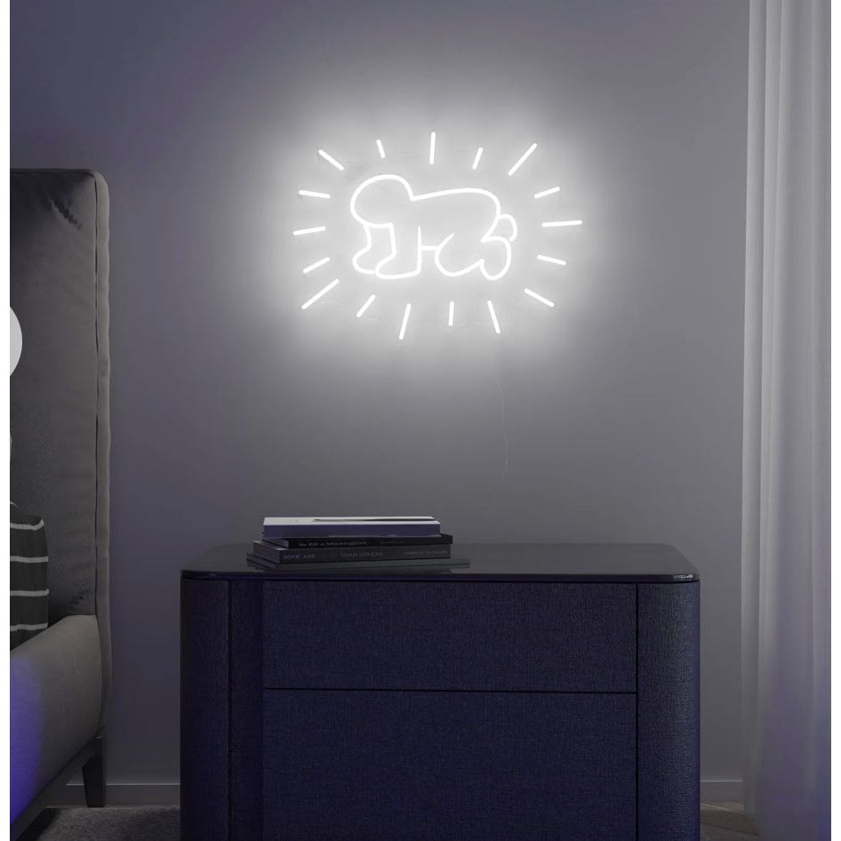 Néon mural Radiant Baby – Keith Haring x Yellow Pop - Boutique Ømm