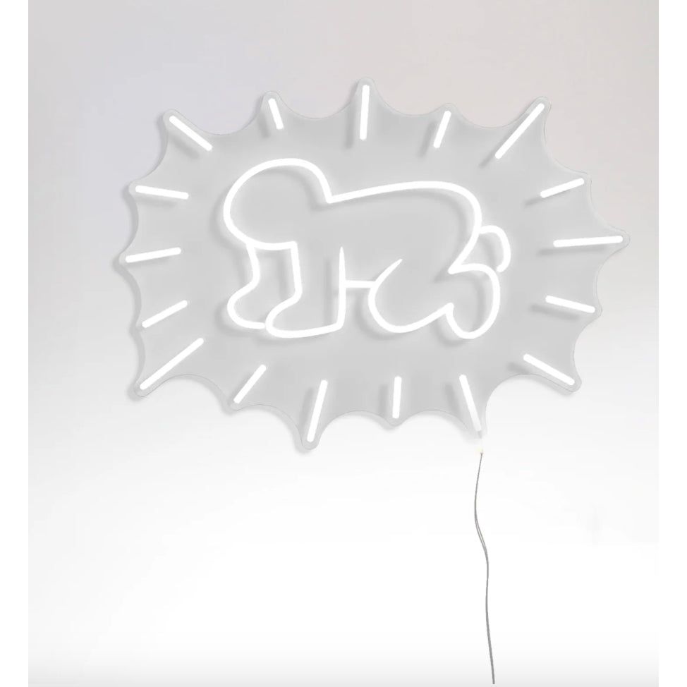 Néon mural Radiant Baby – Keith Haring x Yellow Pop - Boutique Ømm