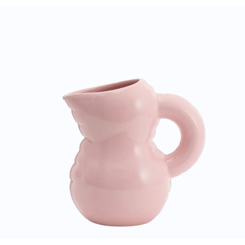 Pichet Emily Bubblegum Home Studyo - pichet design rose en céramique - Boutique Ømm