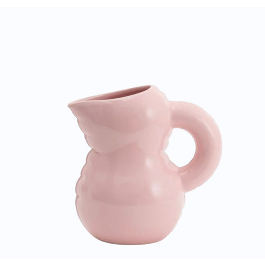 Pichet Emily Bubblegum Home Studyo - pichet design rose en céramique - Boutique Ømm