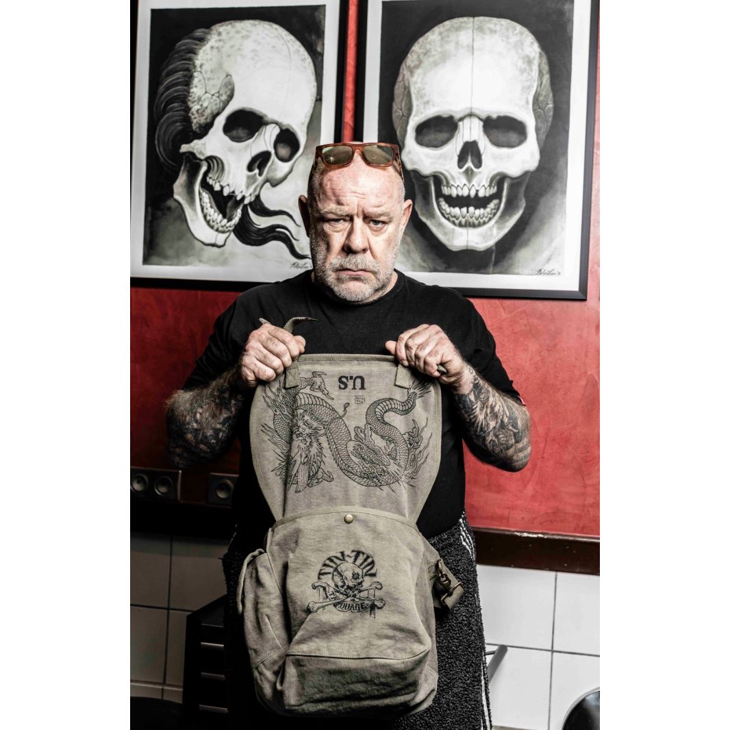 Sac US Kaki Tin-Tin – Messenger Bag Dragon Tattoo - Boutique Ømm