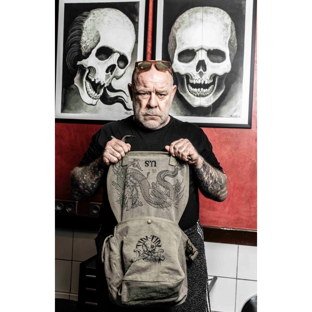 Sac US Noir Tin-Tin – Messenger Bag Dragon Tattoo - Boutique Ømm