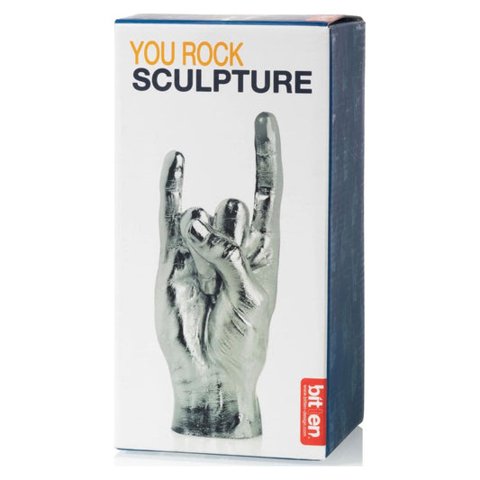 Sculpture main You Rock – déco métal stylée par Bitten - Boutique Ømm