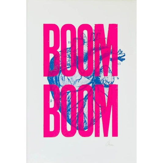 Sérigraphie 30x40cm – "Boom Boom" – Édition signée Pappus Editions - Boutique Ømm