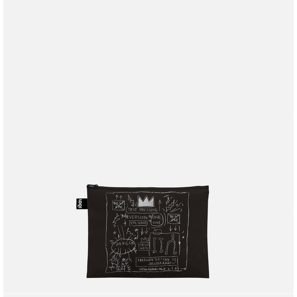 Set de 3 Pochettes Zippées Recyclées JEAN-MICHEL BASQUIAT – LOQI - Boutique Ømm
