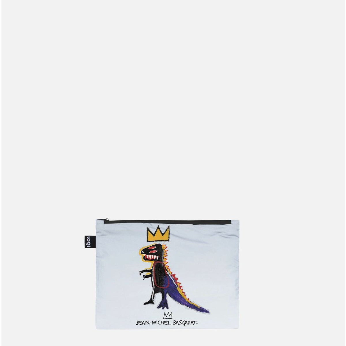 Set de 3 Pochettes Zippées Réfléchissantes JEAN-MICHEL BASQUIAT – Couronne & PEZ – LOQI - Boutique Ømm