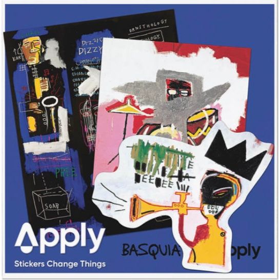 Set de 3 stickers “Jazz by Basquiat” – Apply - Boutique Ømm