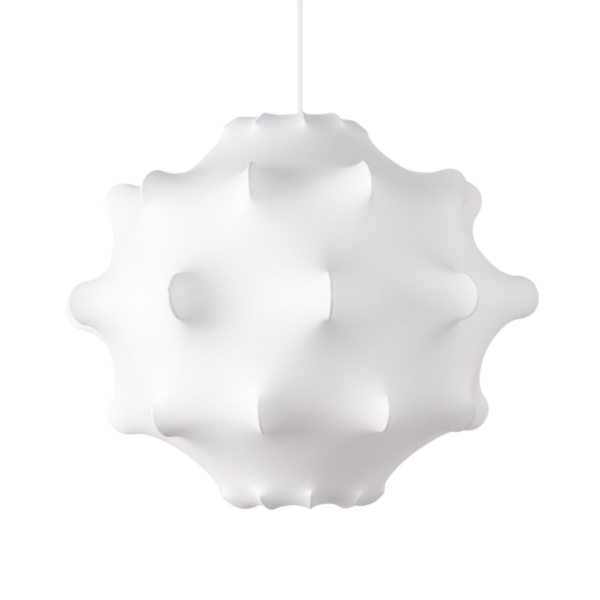 Suspension Stranger en soie blanche au design organique et sculptural
